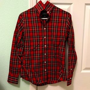 Land’s End No Iron Plaid Top - Winter Perfect